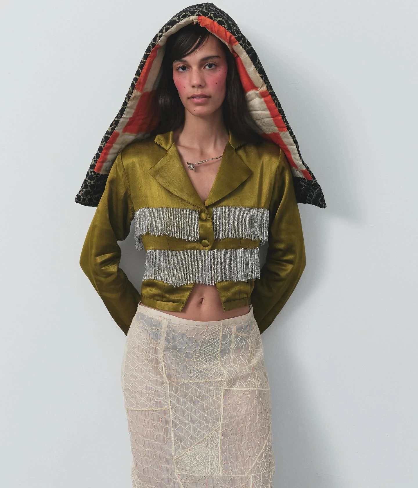 hand-embroidered khatwork on silk chanderi // collection 16