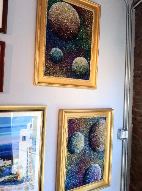 Paintings on display at Westport River Gallery located in Westport, CT.