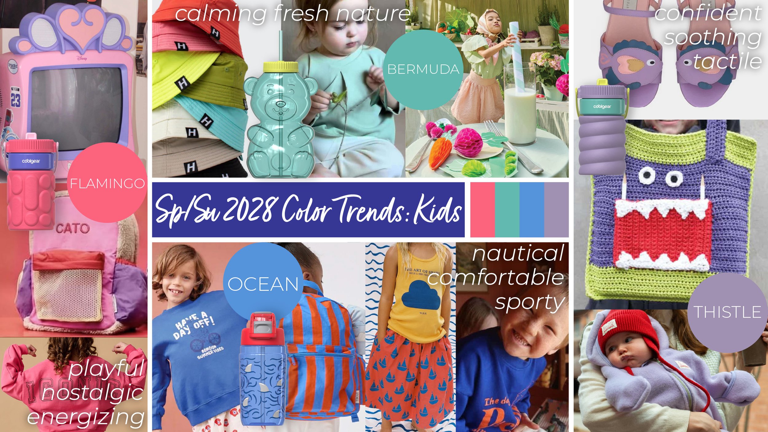 ©Cool Gear Spring Spring Summer 2028 Color Palette - Kids Hydration
