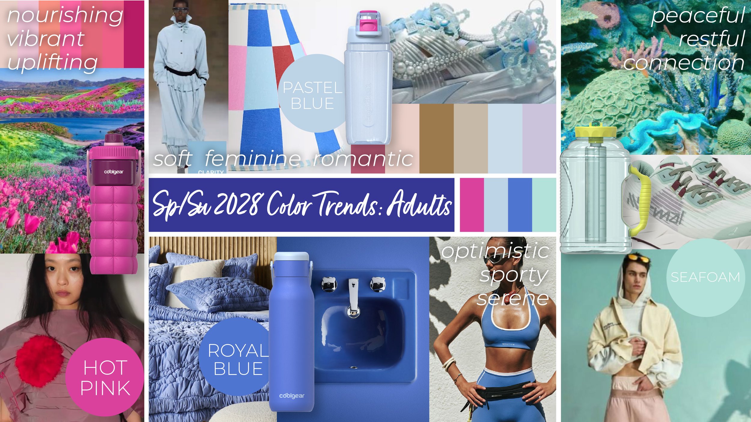 ©Cool Gear Spring Summer 2028 Color Palette - Adult Hydration