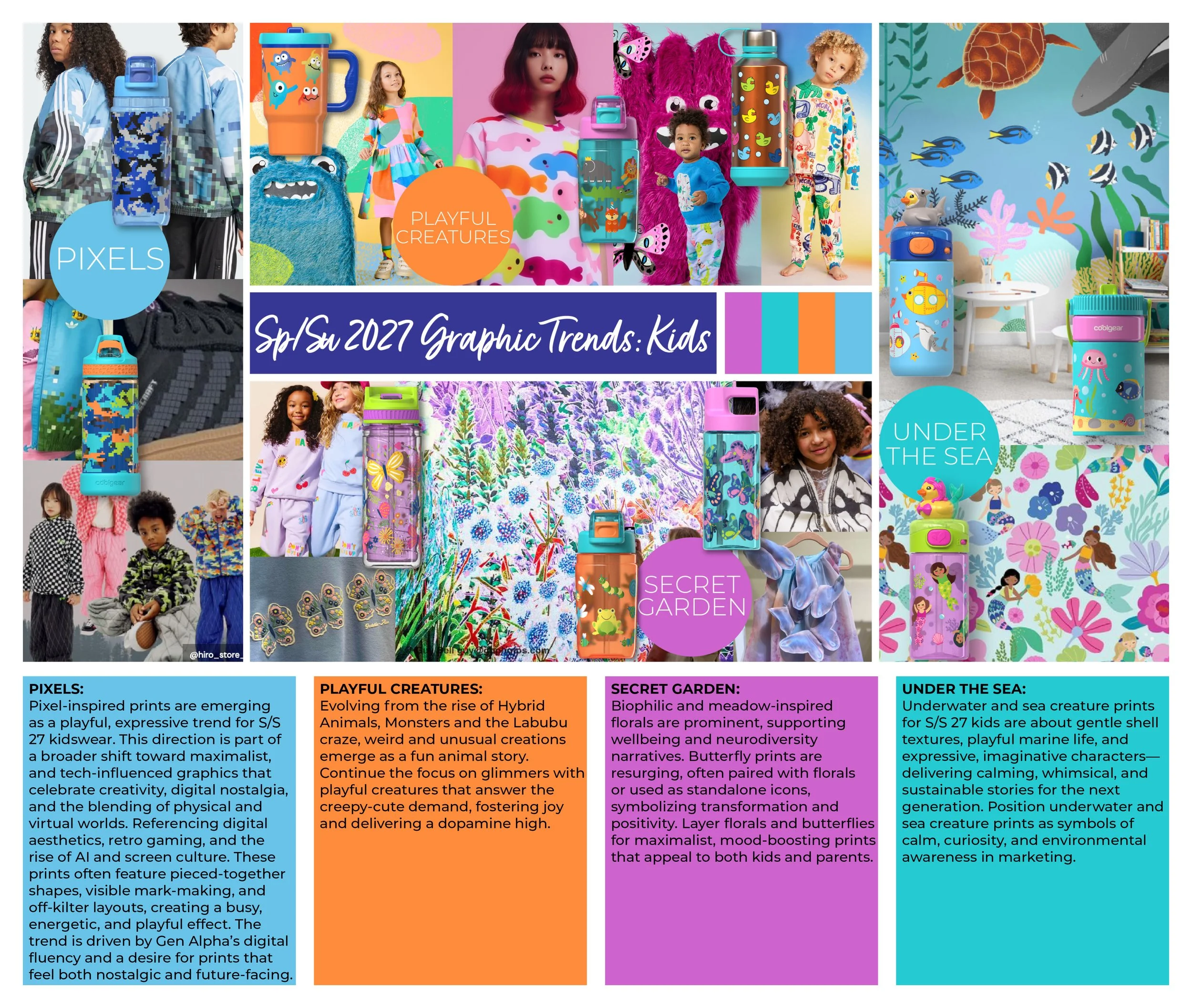 ©Cool Gear Spring Summer Graphic Trends - Kids Hydration