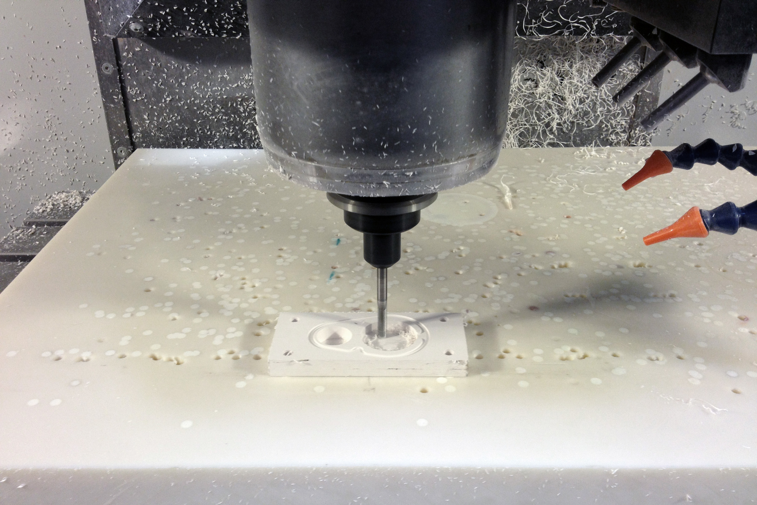 Machining the waterproof casing