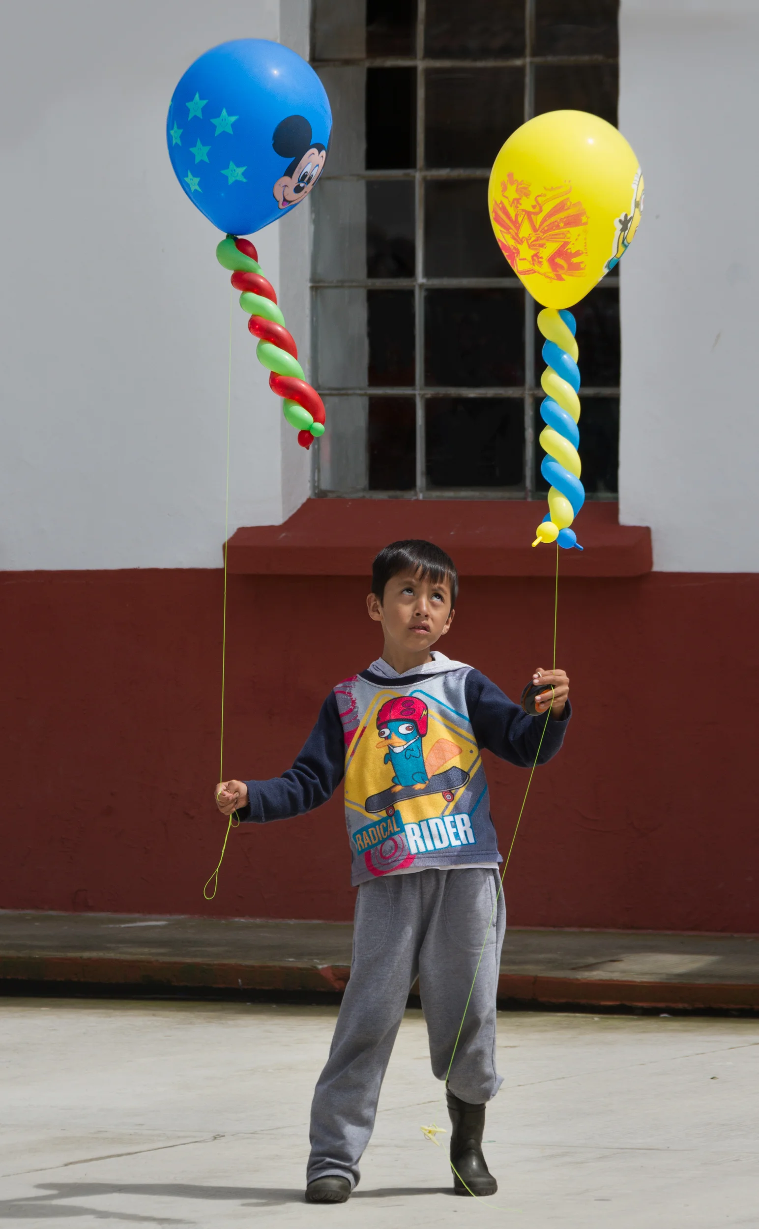 Boy with Two Balloons CantoyaFest: Paracho, Michoacán, Mexico — Sunday, July 20, 2014
