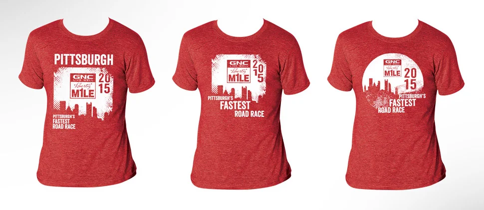 2015 Liberty Mile Shirt Design Layouts