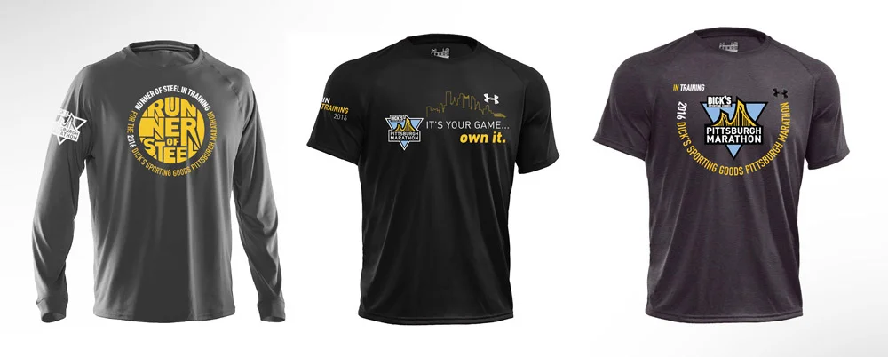 2016 Marathon Training Shirt Designs