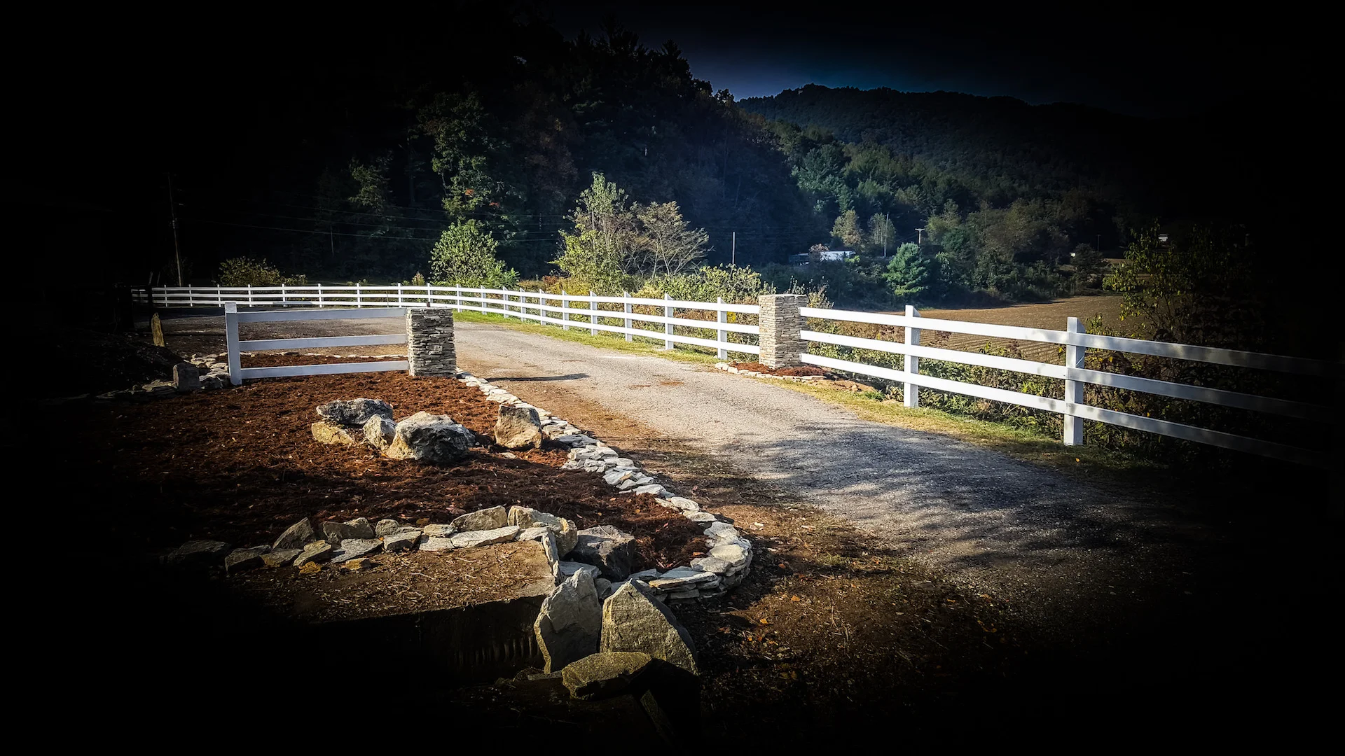 Driveway entrance