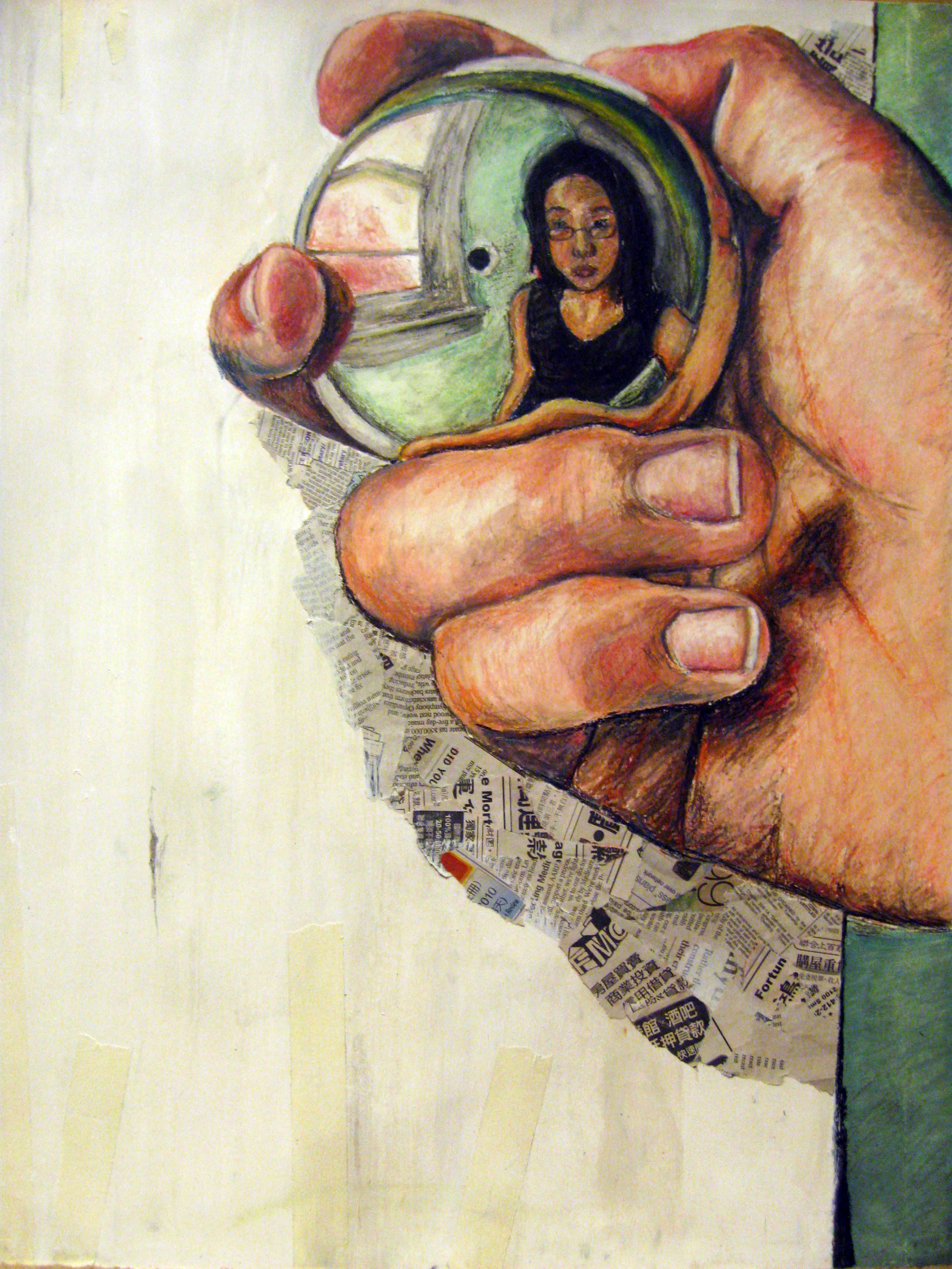 Oil Pastel, Acrylics, Mixed Media | 18 x 24"