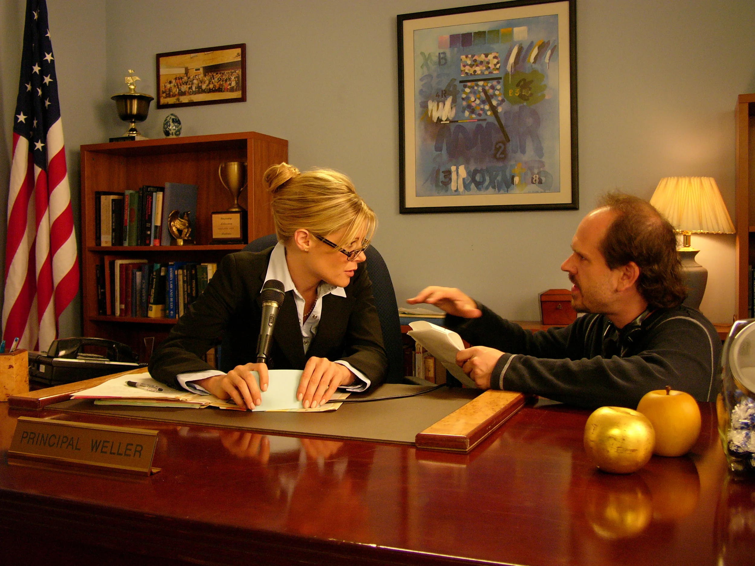 With Julie Bowen on Kids in America
