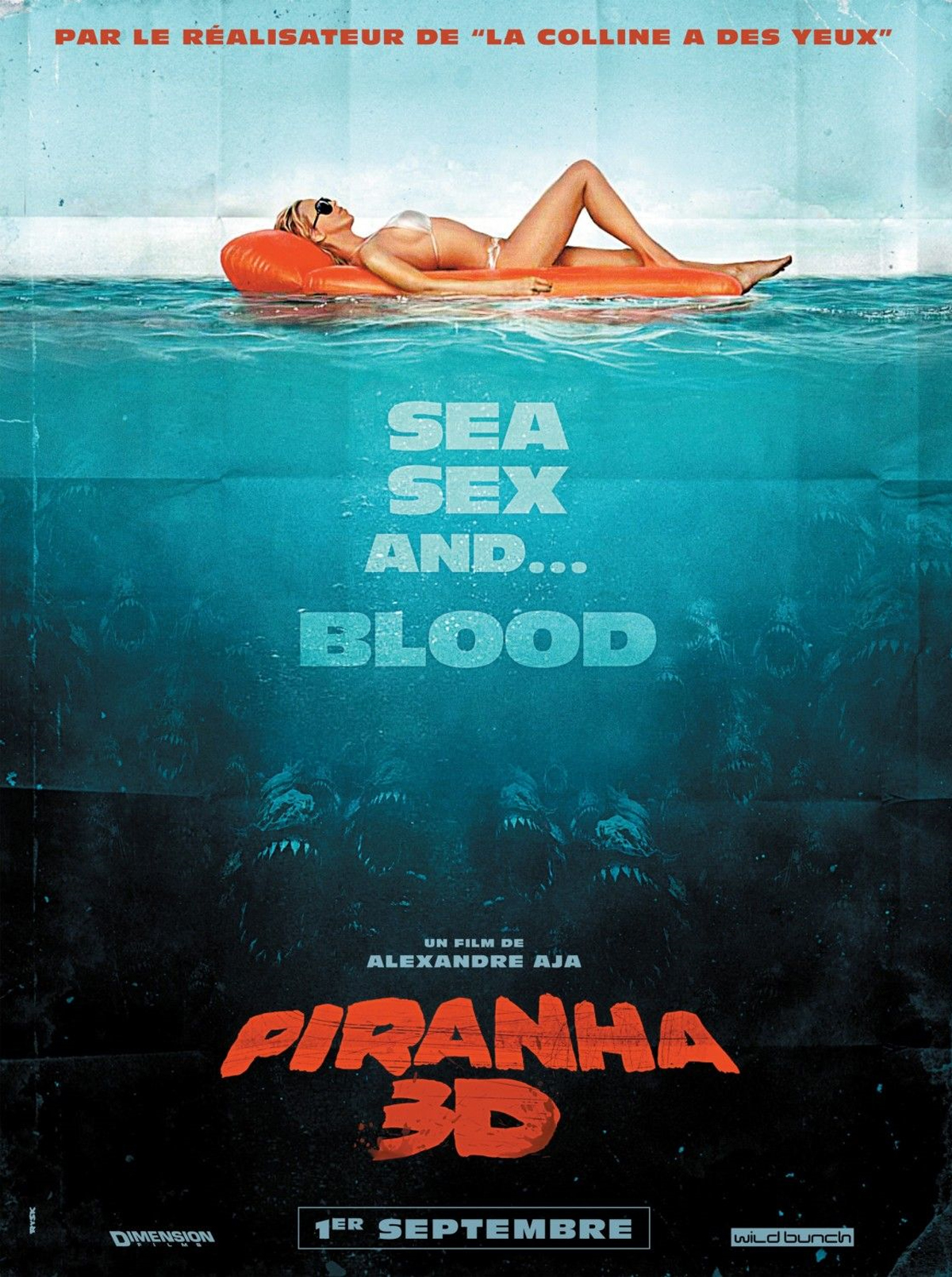French poster for Piranha 3D