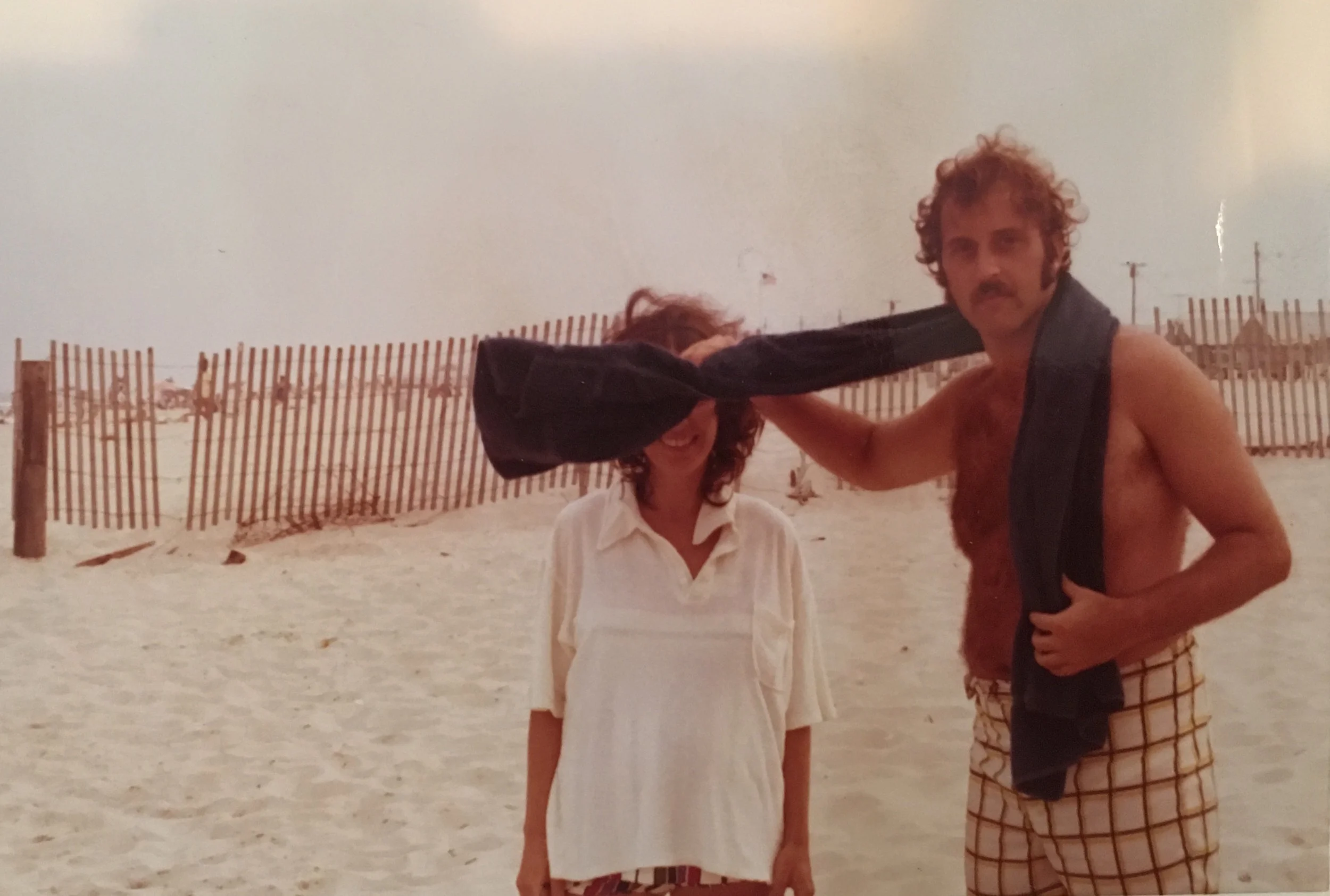 Early days with Mom and Dad at the beach. 