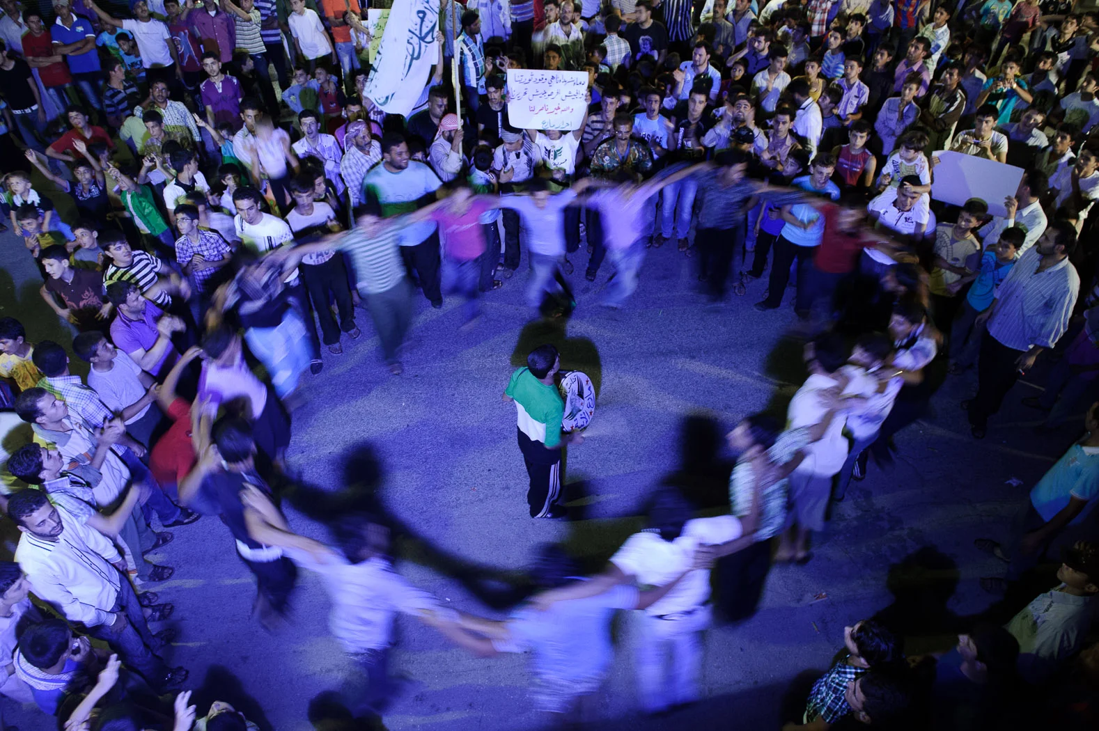 Civilians in the Free Syrian Army held territory would hold demonstrations against the regime.