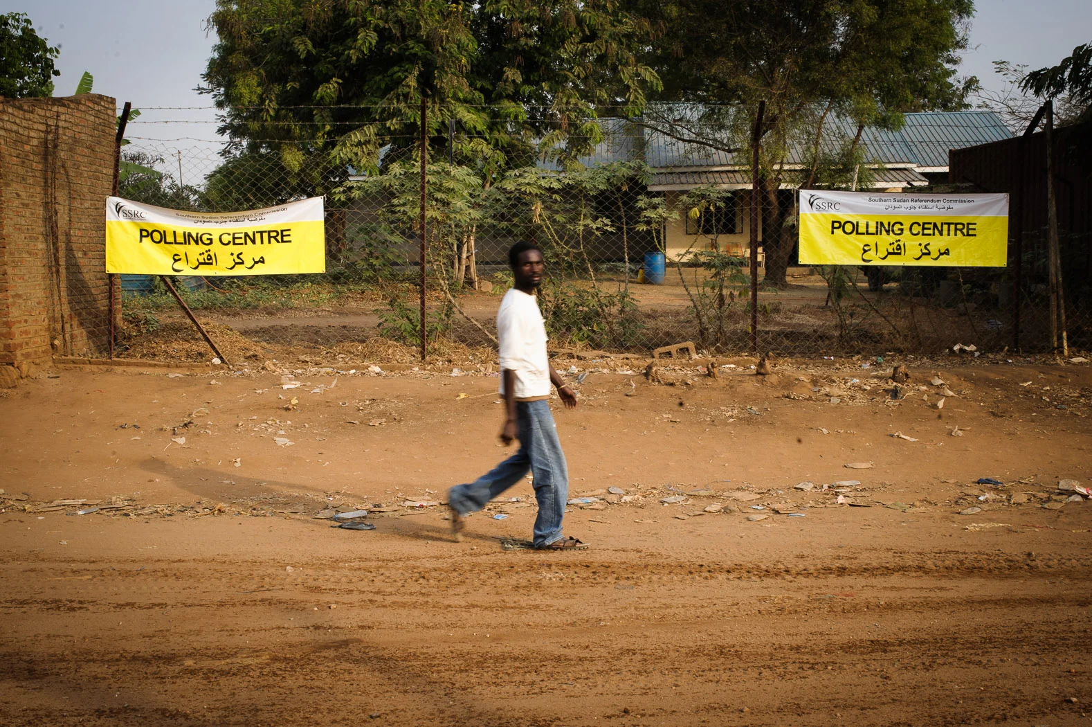 Polling stations were installed throughout the country, under the eye of international monitors and the world's press.
