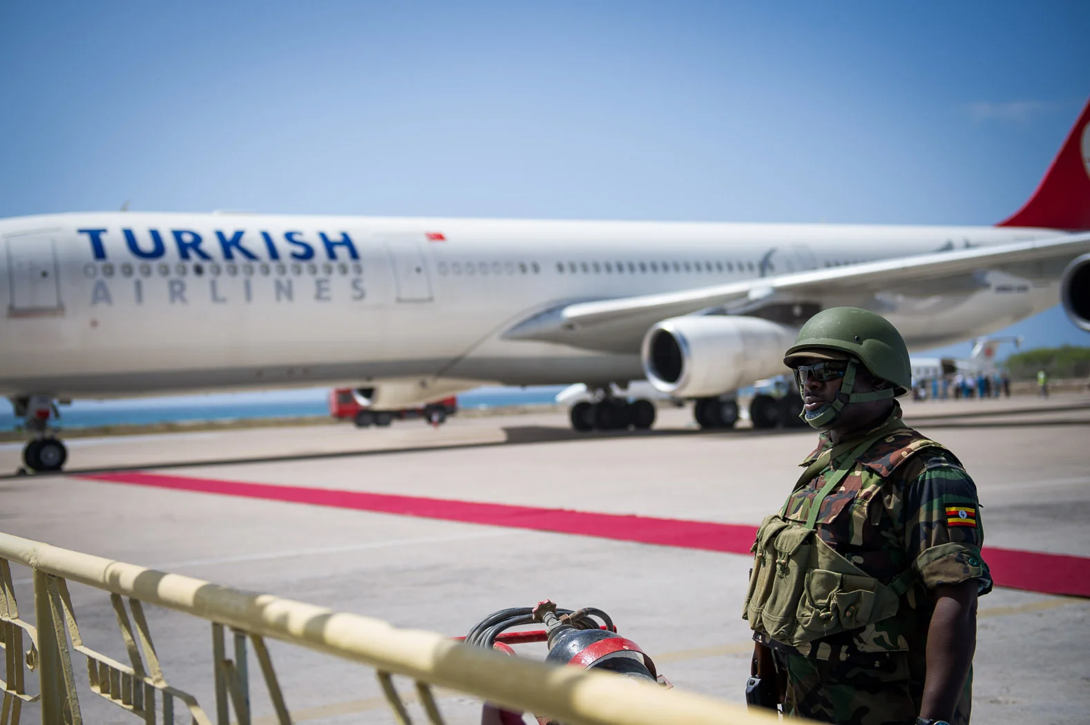 Increased security has meant an increase of investment in the Mogadishu. This was the first long-distance international commercial airliner to land at the airport in two decades; as Turkish Airlines began a regular, scheduled service to the city.