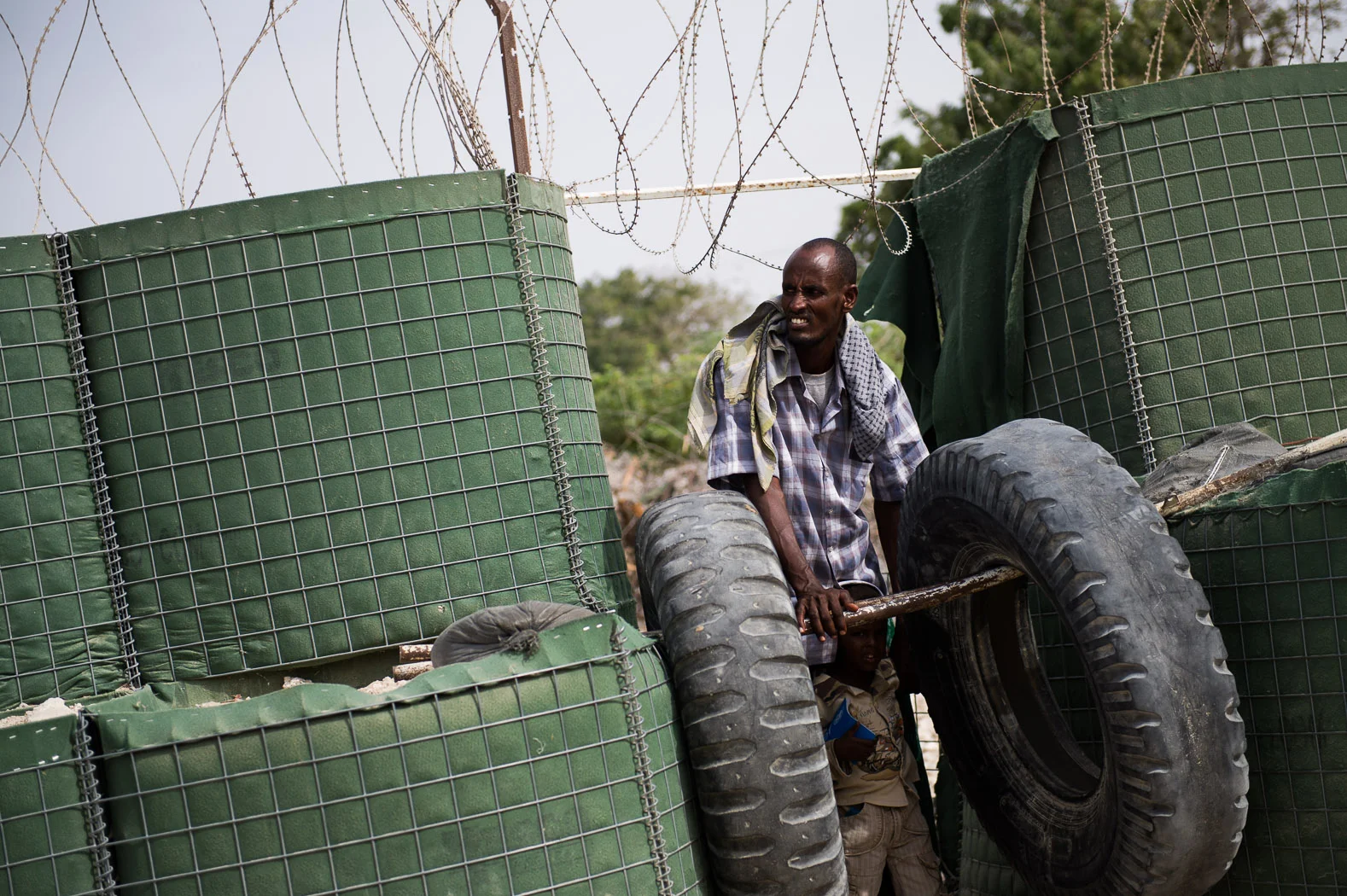 African Union forces provide vital support for many communities, opening up their hospital on a weekly basis to treat people.