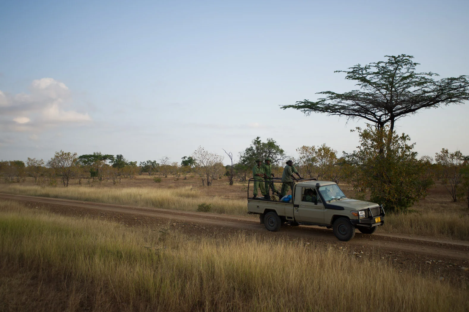 Wildlife rangers are responsible for patrolling near 55,000 square kilometres of the Selous reserve - an area larger than the territory of Switzerland. Poaching is rife within the park, marked by its proximity to the port city of Dar es-Salaam.