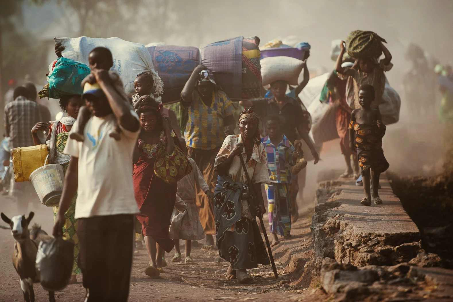 Intense fighting on the outskirts of Goma in July 2013 caused thousands to flee. For many people, this would not be their first displacement.