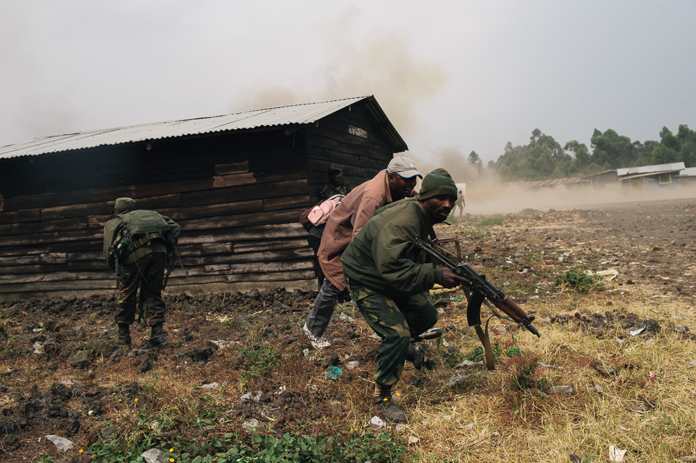 Mamadou's men react to shelling in Kanyarucinya