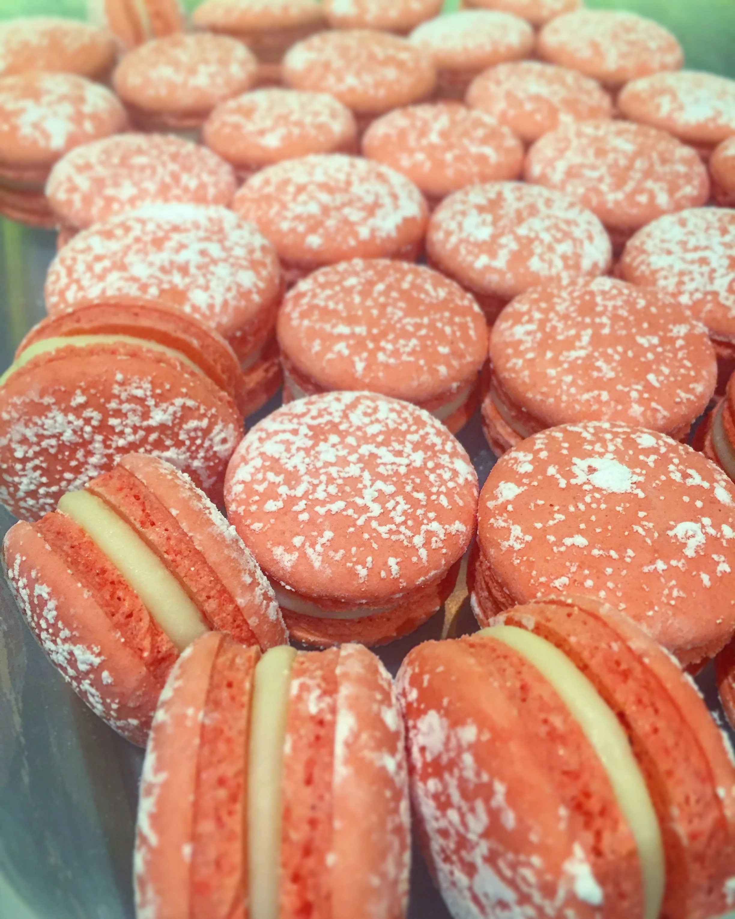 Peppermint Macarons