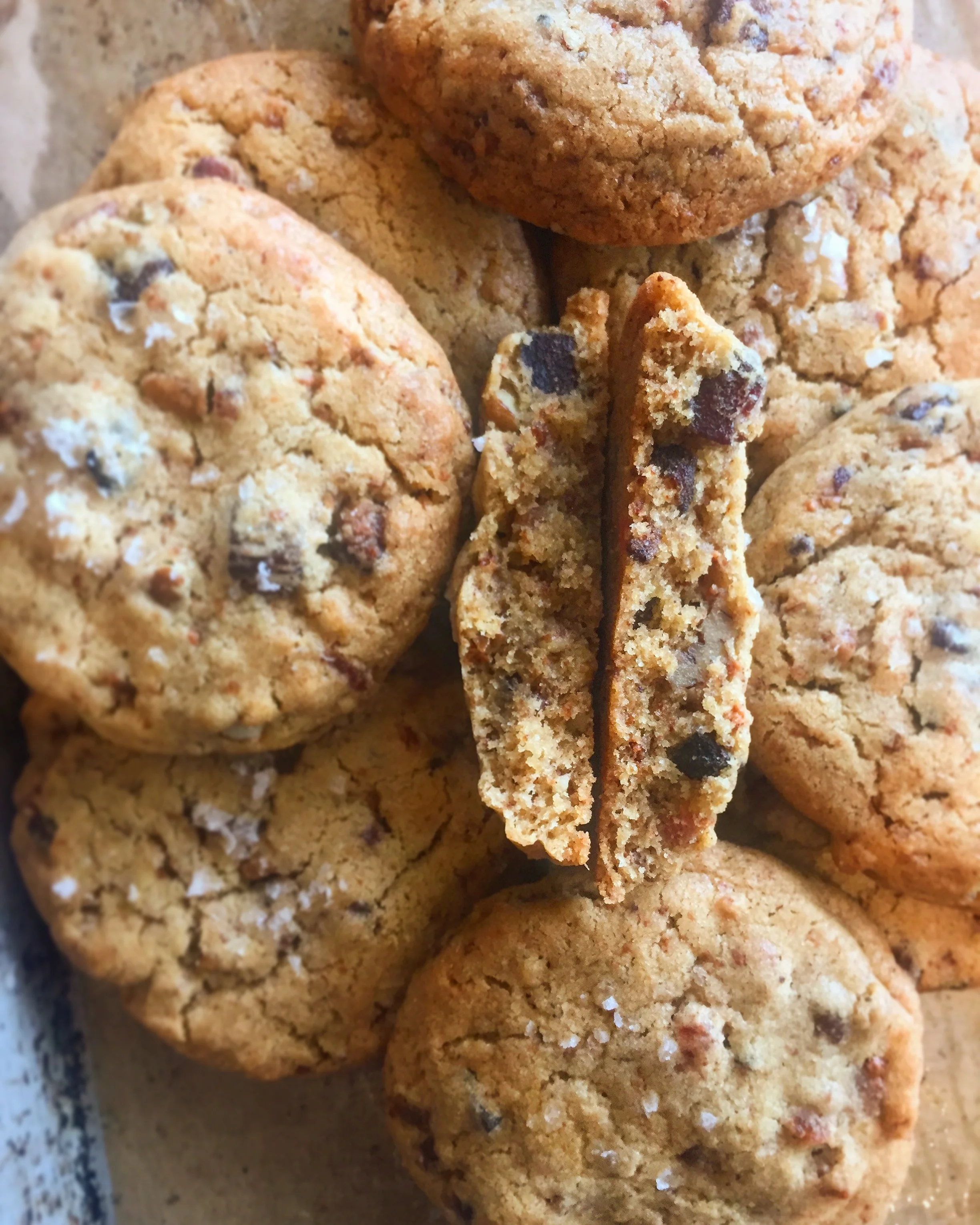 Bacon, Bourbon, Smoked Pecan Cookie