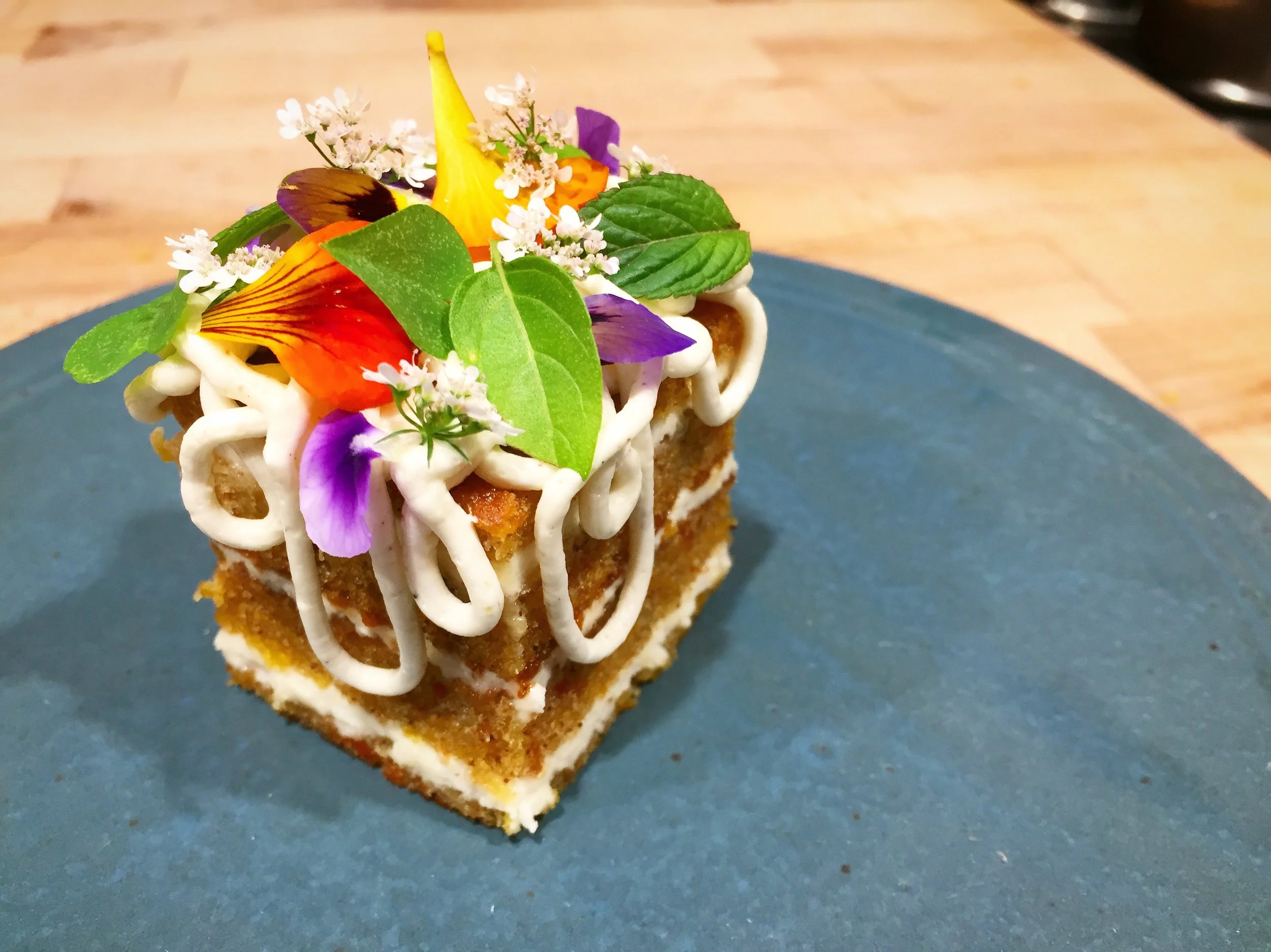 Carrot Cake with Chèvre Frosting