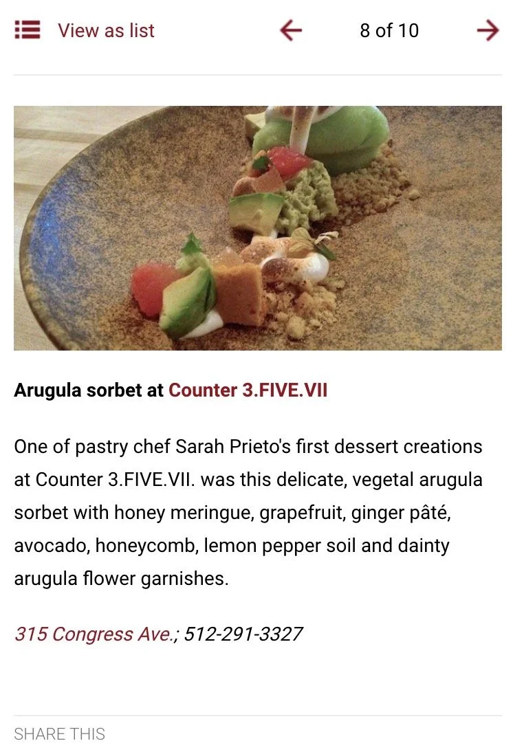 Zagat’s 10 Best Austin 2015