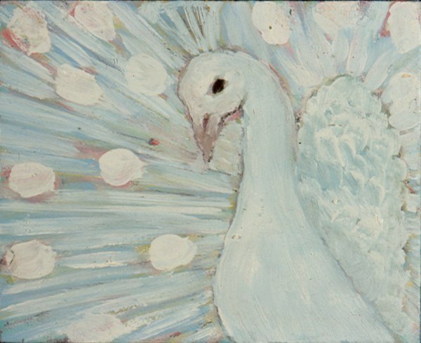 "Peacock in White"