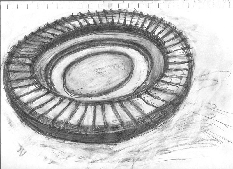  Study, 2001 9x12" 
