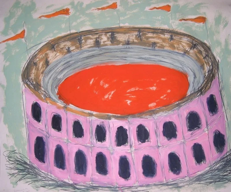  Colosseum, 2001 30x40" oil on paper 