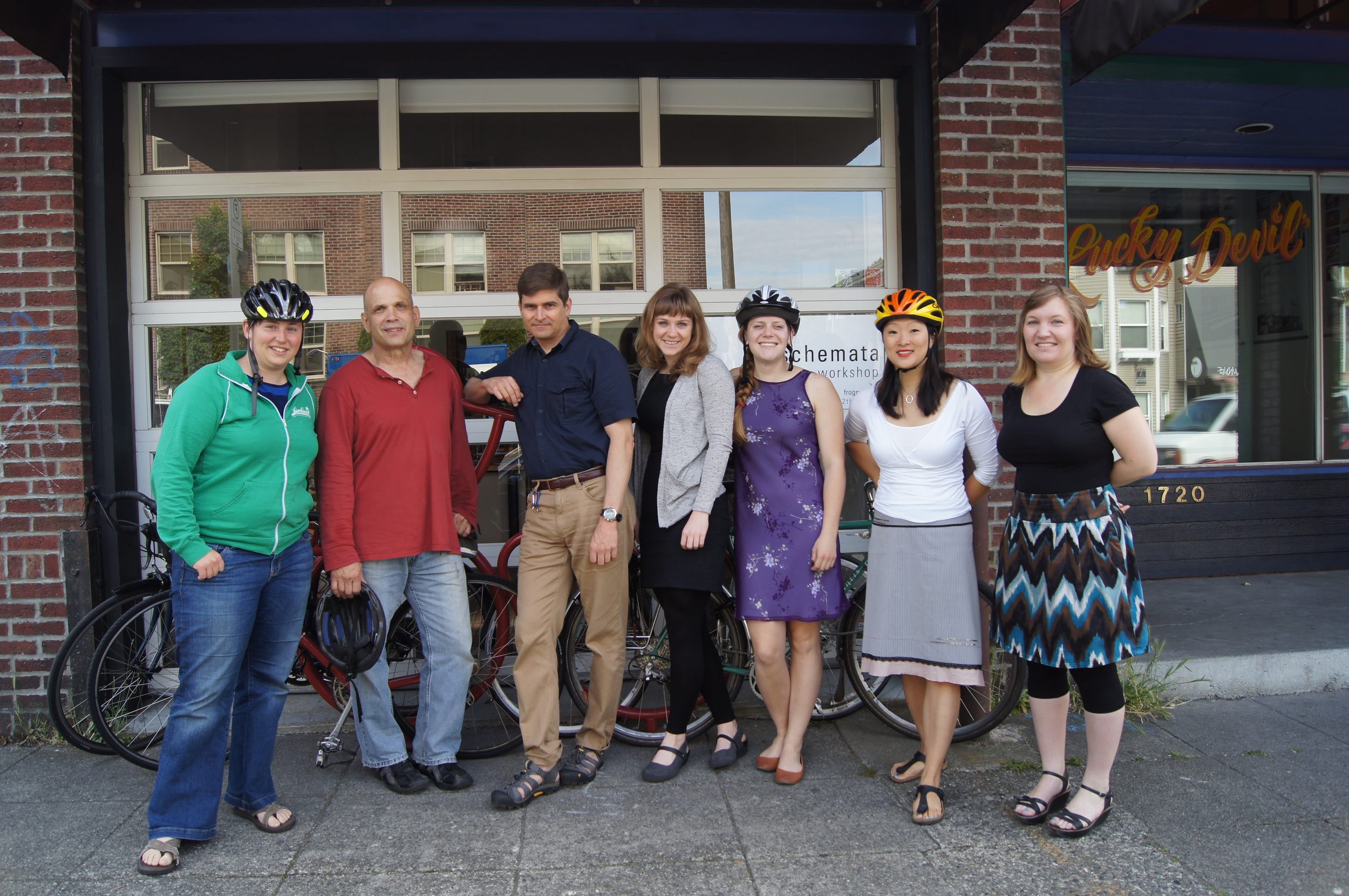 Our bicycling coworkers at National Bike to Work Day 2012