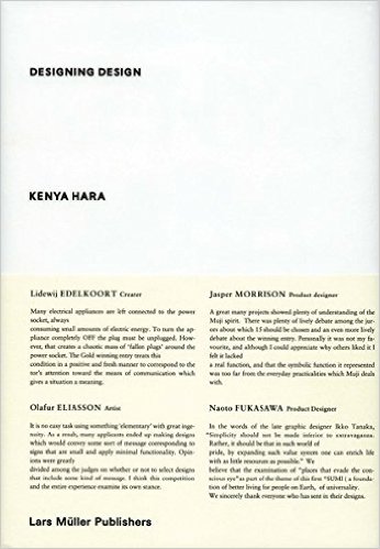 "Been slowly working my way through this one. Kenya Hara is the art director for MUJI. I like it so far because it’s not just a monograph with nice photos of his work, but includes a lot of writing that gives more insight into his design thinking." 