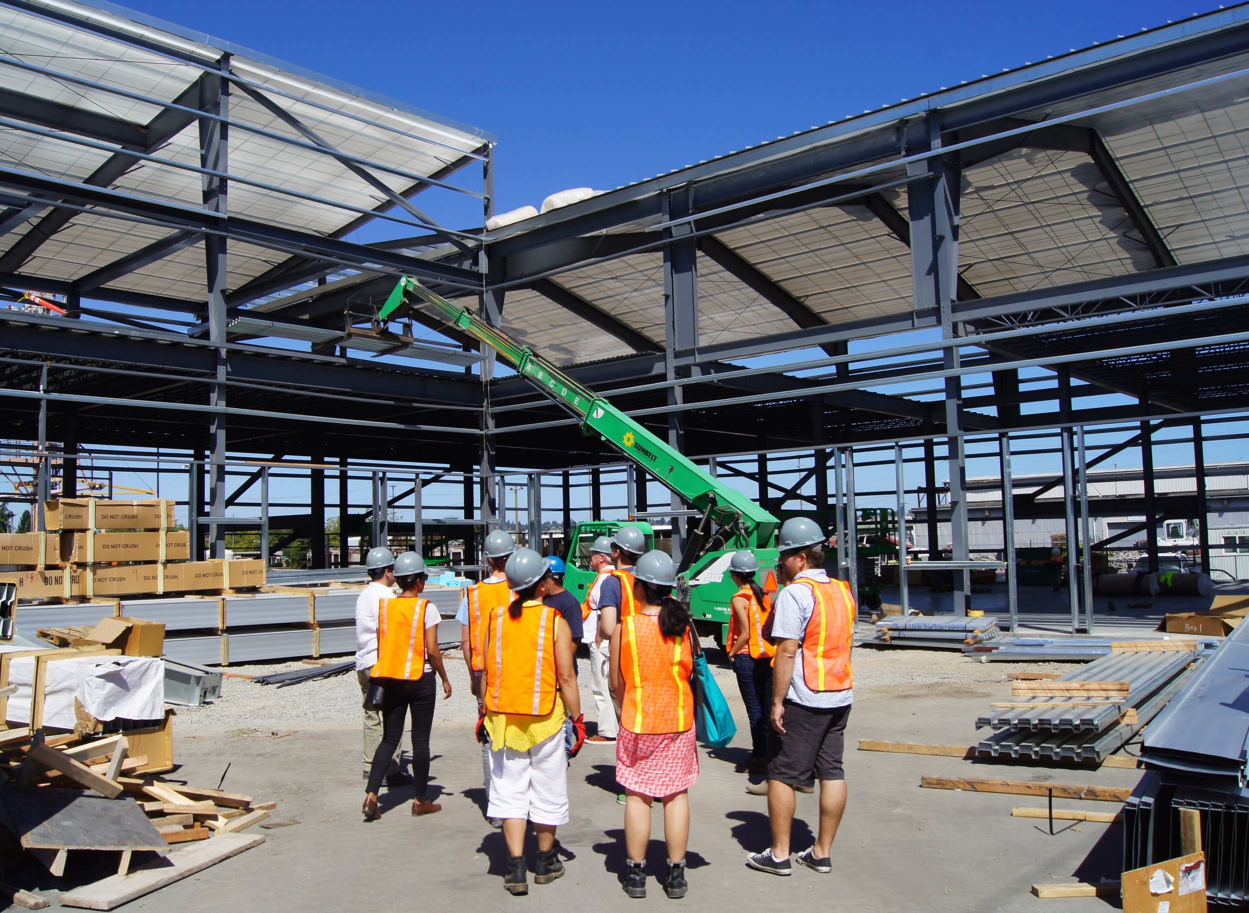 Schemata Workshop architects on site visit.