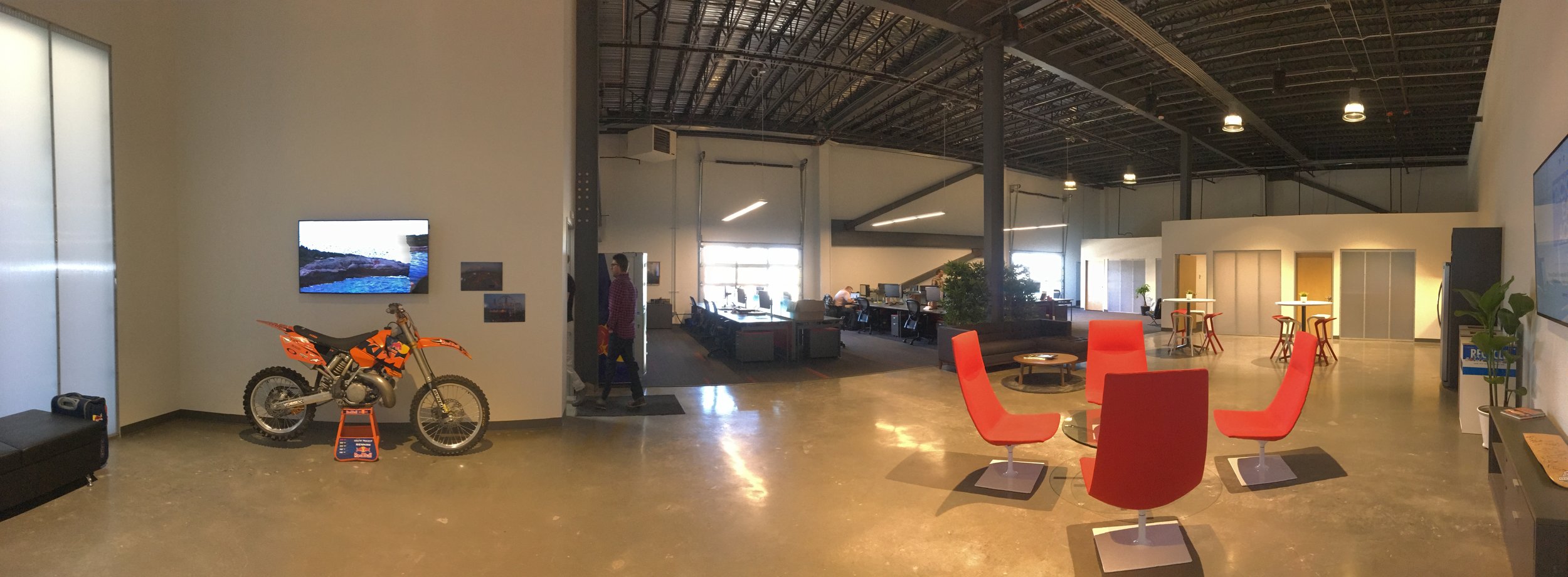 An office interior T-I build-out.