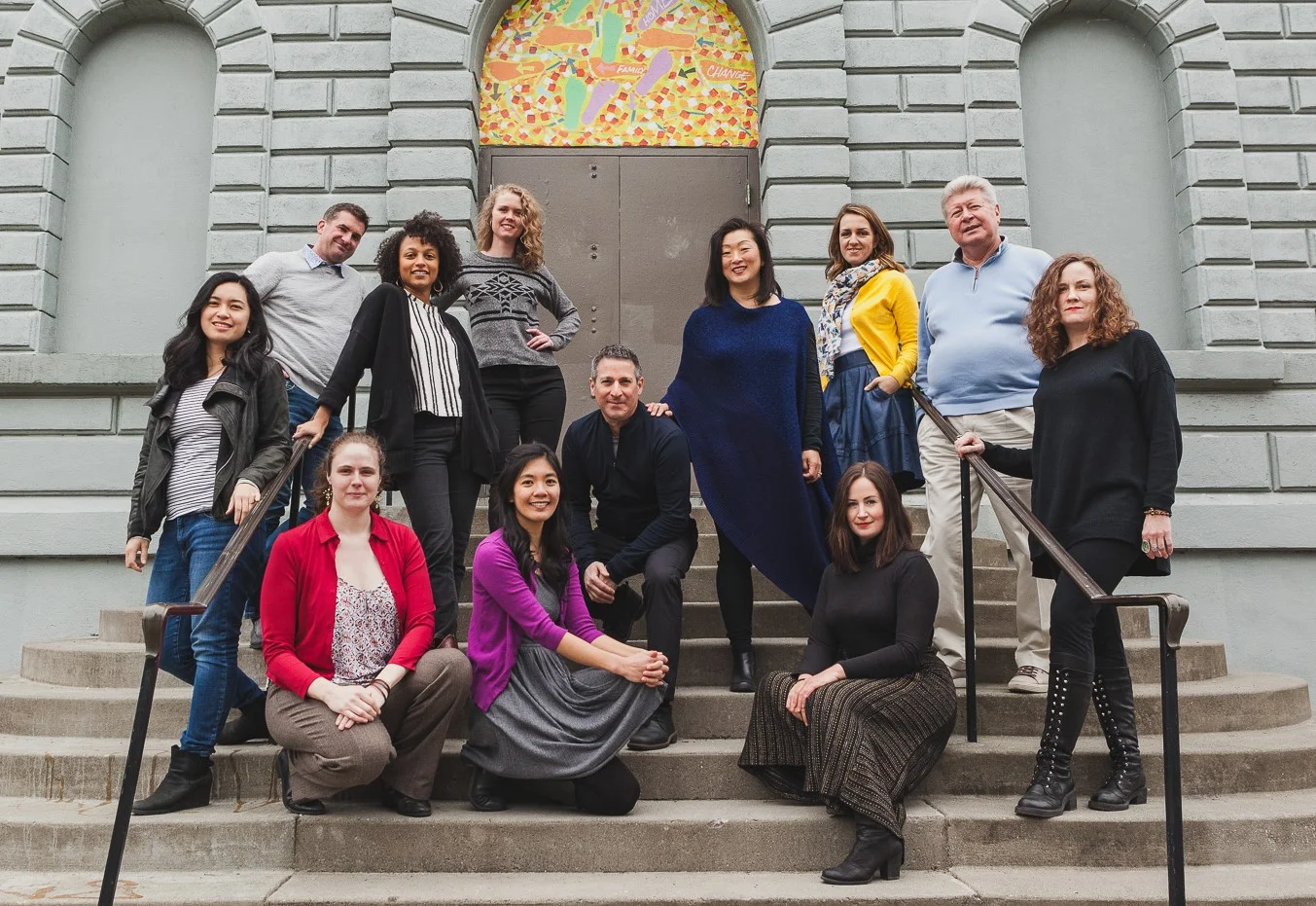 Group shot in Cal Anderson park, by Nicole Raine Photography.