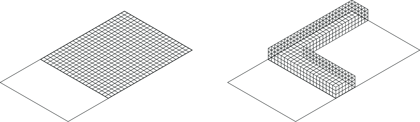 A modular grid and universal space