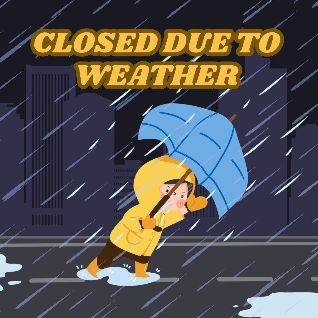 ❗WE ARE CLOSED TODAY DUE TO THE WEATHER❗

Your safety and the safety of our team is what's most valuable to us. 

We apologize for any inconvenience and we hope you have a safe and wonderful day!