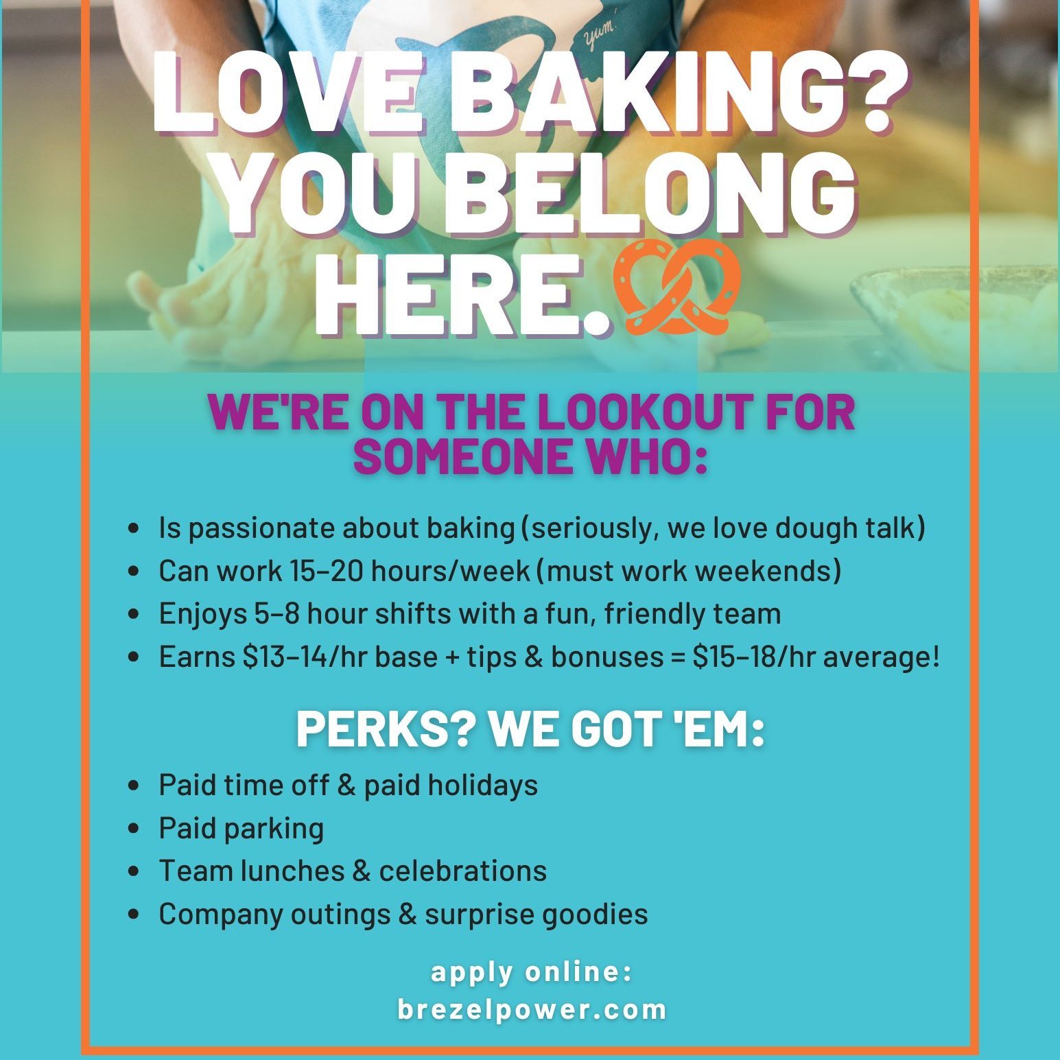 Hey  friends, We are still looking for at least one more person to join our team!! 
Our days are filled with laughter and fun, the team loves chatting it up while working. 

Were super friendly and would love for someone else to come join fun. Plus o