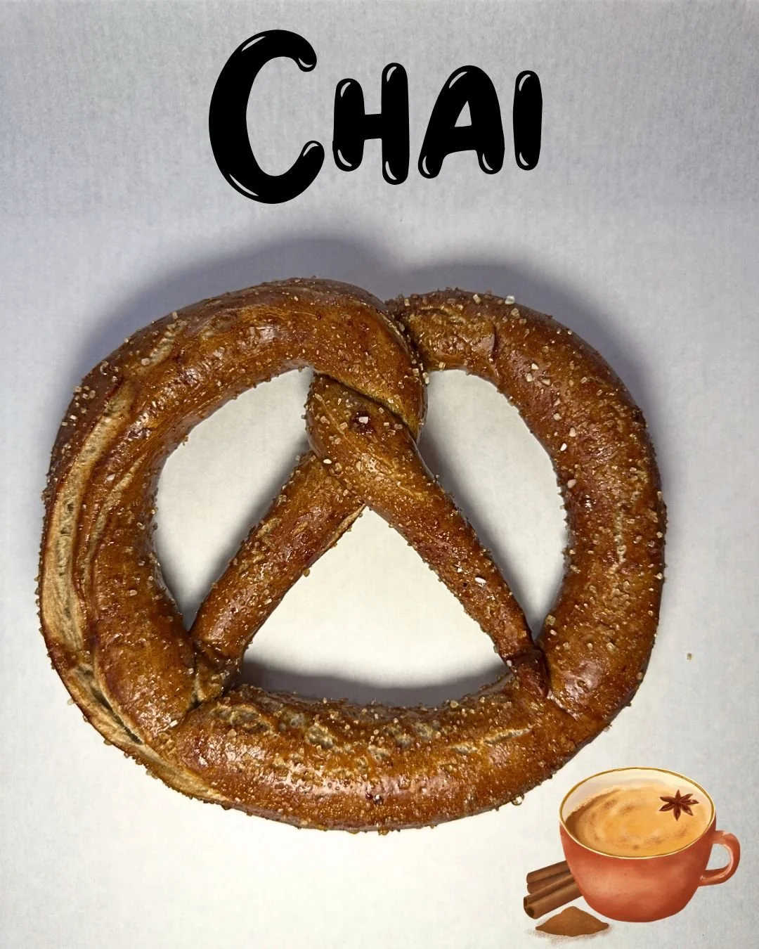 ✨ Chai spice &amp; everything nice ✨

Our chai pretzel is back this weekend and it&rsquo;s warming up the ovens with the perfect blend of fall flavors. Made with a mix of warm, comforting spices kneaded right into the dough, then topped with a dustin