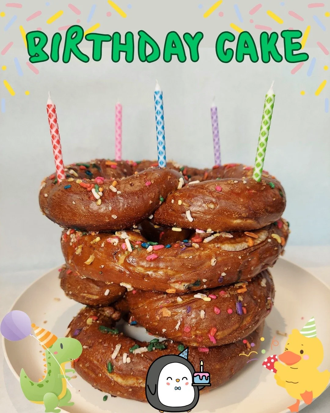 ✨ Birthday Cake Pretzel is back and ready to sprinkle some joy into your weekend! ✨

We&rsquo;ve added vanilla and rainbow sprinkles right into the dough, sweetened it up, and hit it with a confetti of extra sprinkles before baking. Pair it with vani