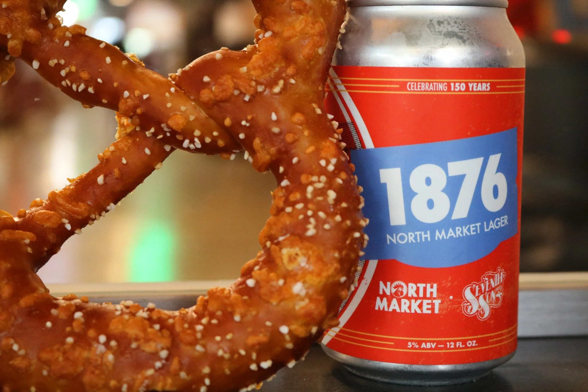 Powered by Seventh Son&rsquo;s 1876 North Market Lager 🍺🥨

This weekend for our Beer &amp; Cheddar Pretzel, we swap the water in our dough recipe for Seventh Son Brewing&rsquo;s 1876 North Market Lager &mdash; brewed exclusively for North Market's 