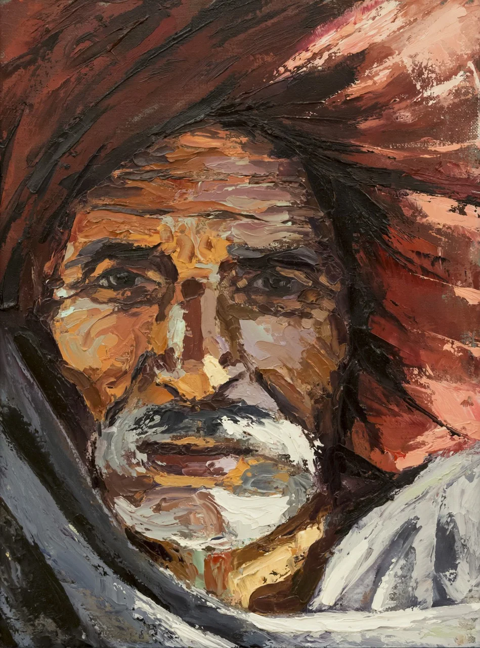 Old Man in a Red Turban