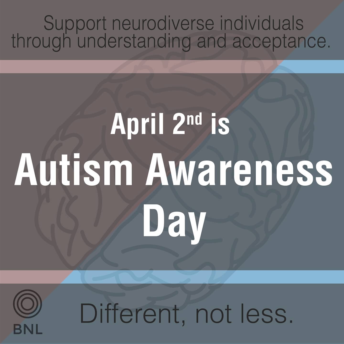 Happy Autism Awareness Day to all of our friends in the Autism community! At the Bray Neuroimaging Lab, we strive to study differences in a way which support the long term outcomes of neurodiverse individuals. 

#neuroscience #neurodivergence #autism