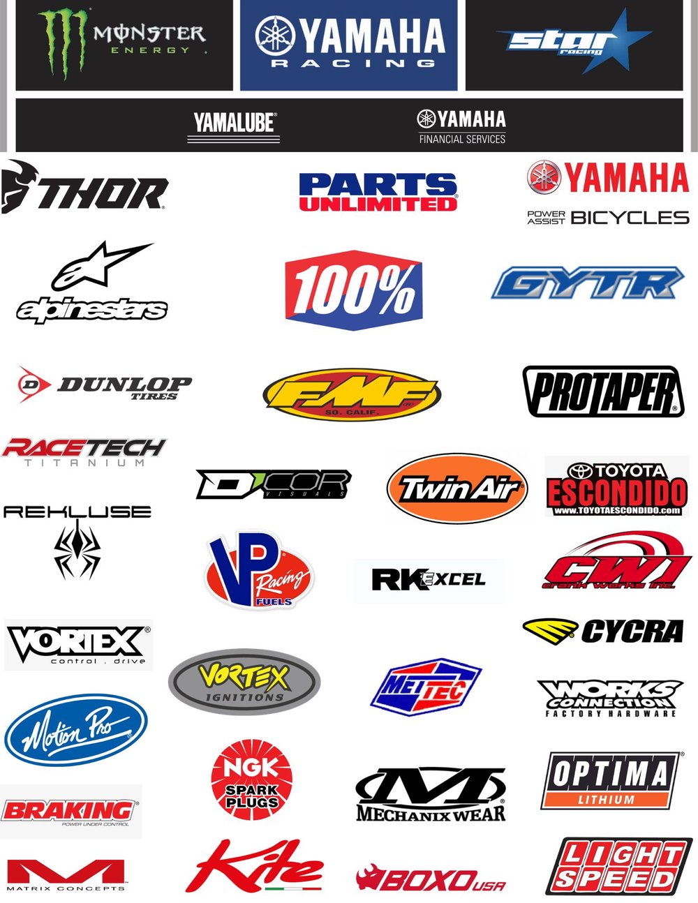 Sponsors — Star Racing Yamaha