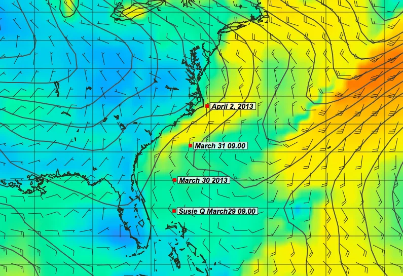 Susie Q update - Around Cape Hatteras