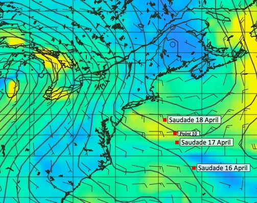 Saudade update - less than 150 miles away