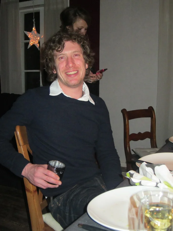 Clint Wells, one of my best friends, and part of the reason I'm married to Mia. This is New Year's Eve 2011 in Åland.