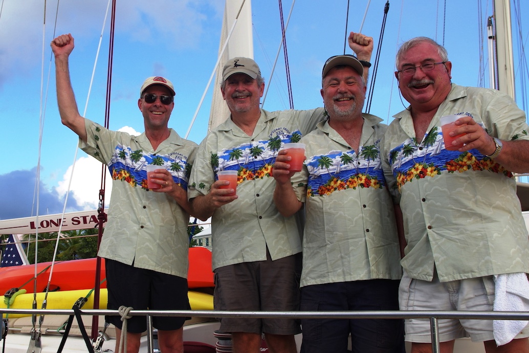 Lone Star crew is nicely dressed as they make their arrival on Tuesday
