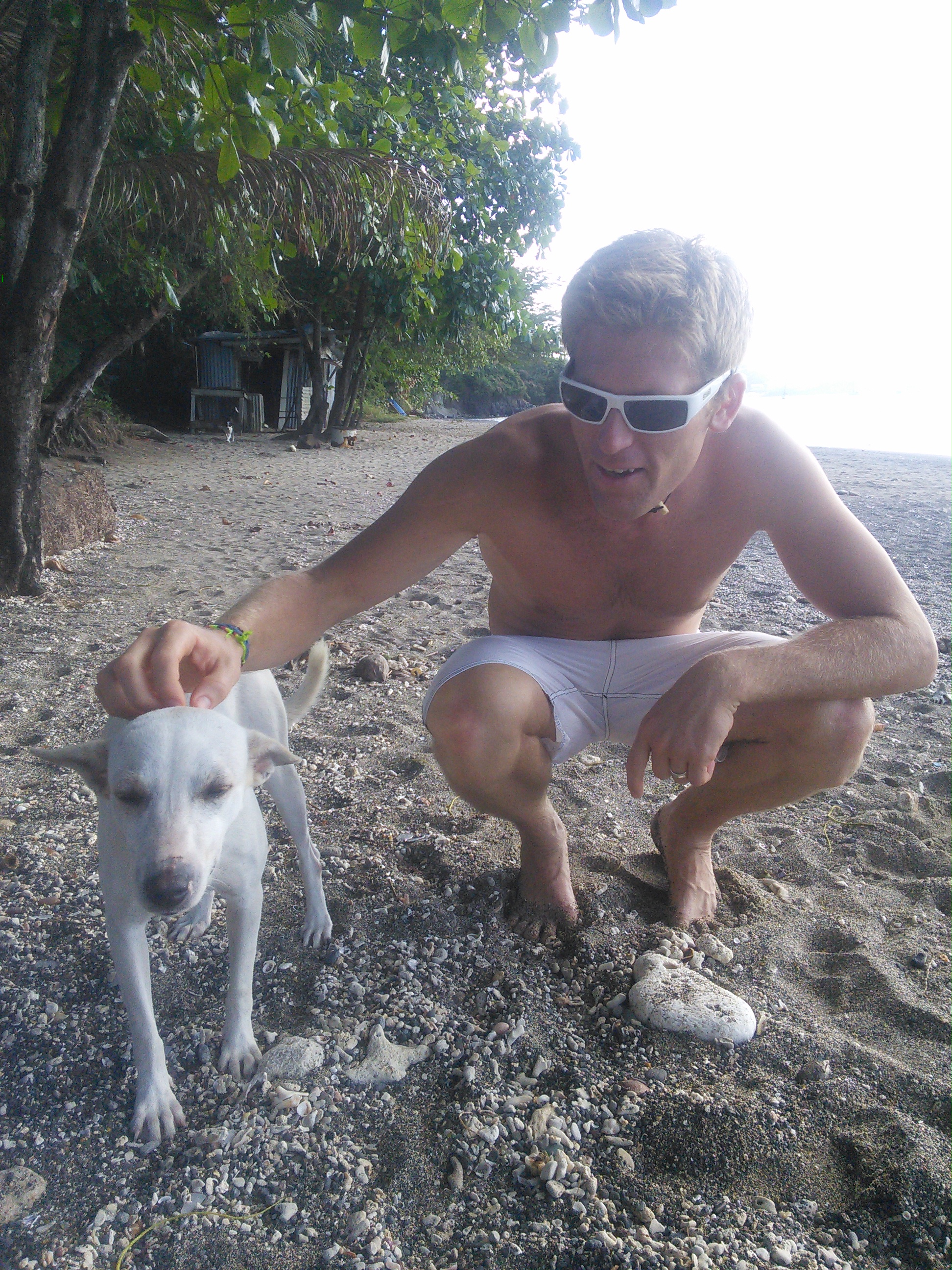 Captain Andy on the beach in Grenada
