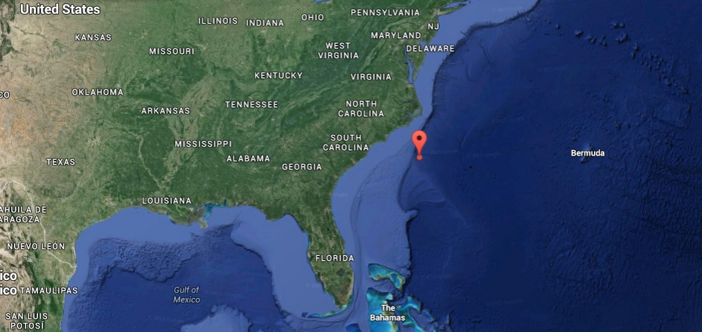 Position: April 6, 2015 8.30 am 33°00’N / 075°51’W