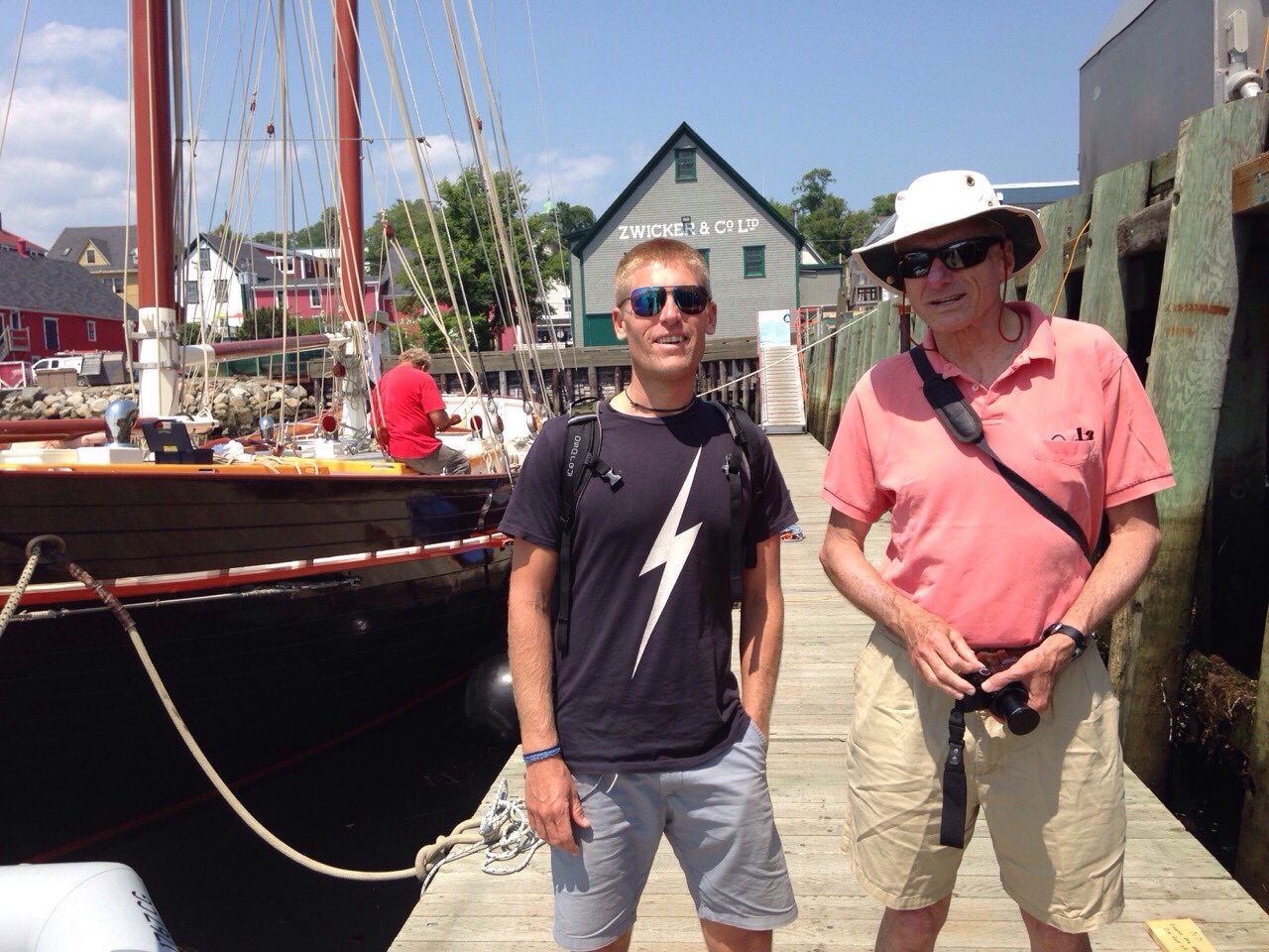 Andy & John Harries in Lunenburg.
