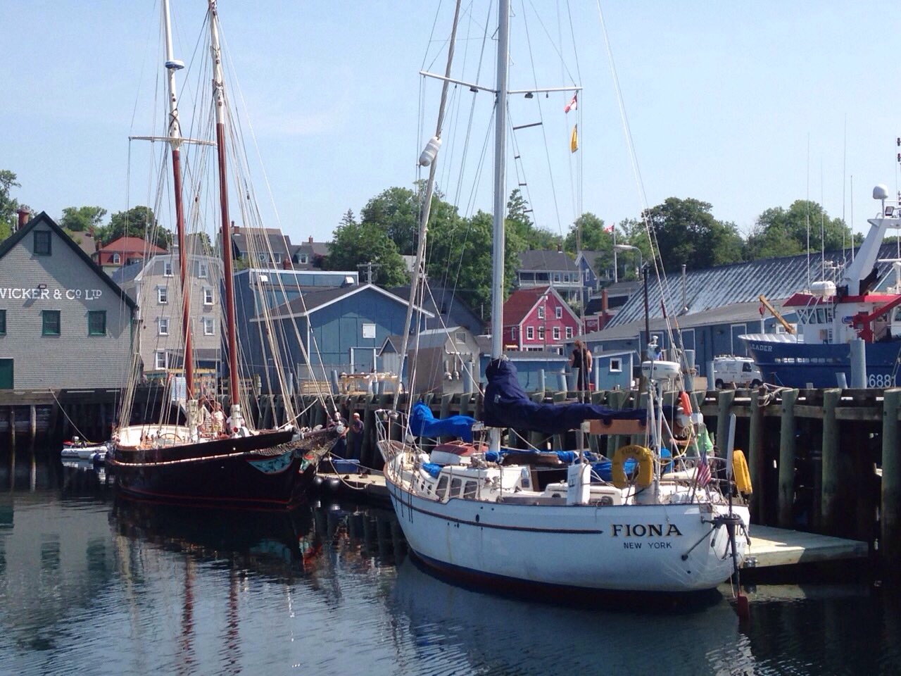 Eric Forsyth's Westsail 42 'Fiona' - he built it from a bare hull.